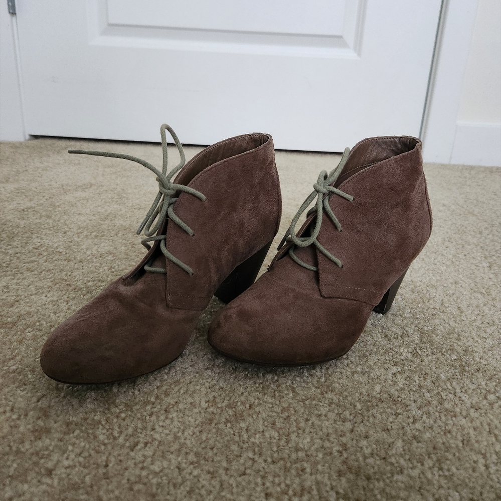 CityClassified Brown Suede Ankle Boots